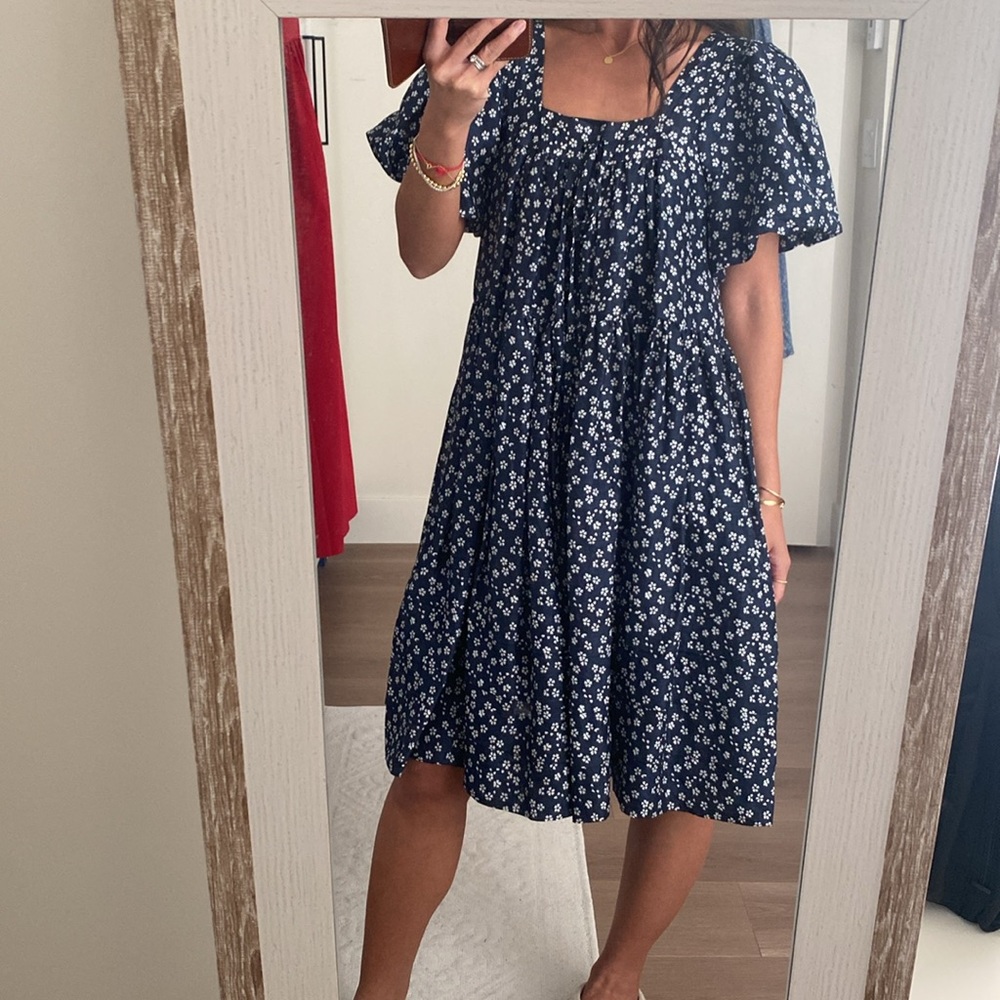 Lee Mthews cotton silk dress